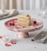 Pink Marble Cake Stand | Water Fixtures by AYMARBLEDESIGN LLC