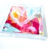 Acrylic Block Heart Painting: Loud Love (No. 4 of 10) | Mixed Media in Paintings by carrie song