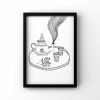 Moroccan Mint Tea Print, Mint Tea Cups | Wall Hangings by Carissa Tanton