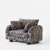 Miles Love Seat Zebra | Work by District Loom