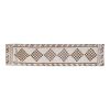 Vintage White Wool Kurdish Herki Runner Rug 2'7" X 11'11" | Area Rug in Rugs by Vintage Pillows Store. Item composed of cotton