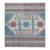 Vintage Faded Blue Turkish Oushak Rug 3'5" X 6'3" | Area Rug in Rugs by Vintage Pillows Store. Item made of cotton & fiber
