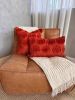 Dark Rust Pumpkin Lumbar Pillow Cover | Pillows by Busa Designs