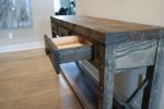Stained Farmhouse Modern Style Ash Console Entry Table | Console Table in Tables by Hazel Oak Farms. Item composed of wood