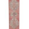 Vintage Turkish Oushak Runner With Eclectic Mediterranean | Runner Rug in Rugs by Vintage Pillows Store. Item composed of cotton and fiber