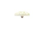Terrazzo Tea Green Half Moon Knob | Hardware by Windborne Studios. Item composed of synthetic