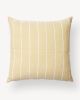 Recycled Stripe Pillow - Lemon | Pillows by MINNA
