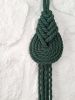 THE PIPA Small Modern Macrame Wall Hanging in Forest Green | Wall Hangings by Damaris Kovach