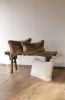 Brown Faux Fur with Grey Undertone Lumbar Pillow 12x22 | Pillows by Vantage Design