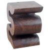 Haussmann® Wood BIG Wave Verve Accent Snake Table 14x14x20 | Side Table in Tables by Haussmann®