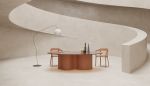 WaveWoo Dining Table | Tables by OM Editions: A Limited Edition Furniture Collection. Item composed of oak wood and glass in scandinavian style