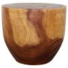 Haussmann® Wood Oval Drum Table 20 in Diameter x 18 in | Coffee Table in Tables by Haussmann®