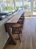 Handmade Drop-Leaf Console Table: Mid-Century Modern Sofa Table, USA made | Tables by Marco Bogazzi