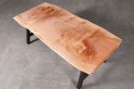 Maple Slab Coffee Table | Tables by Urban Lumber Co.. Item made of maple wood with steel