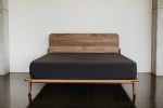 MM Round Bed | Beds & Accessories by Leaf Furniture. Item made of oak wood works with minimalism & mid century modern style