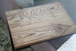 Solid Ash Wood & Black Metal C Table with Black Stain | Side Table in Tables by Hazel Oak Farms. Item composed of wood and steel