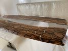 Hexagon Epoxy Resin Table, River Table, Dining Table | Tables by Tinella Collection. Item composed of walnut and metal in contemporary or country & farmhouse style