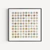 One Hundred Italy Map Dots Collage | Paintings by Amelia Coward