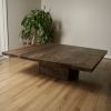 Modern Square Coffee Table | Tables by Crafted Glory. Item composed of oak wood compatible with contemporary style
