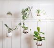 Double Leather Plant Hammock | Plant Hanger in Plants & Landscape by Keyaiira | leather + fiber | Artist Studio in Santa Rosa. Item made of cotton with leather
