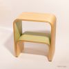 Handmade Colorful End Table: Modern Wood Nightstand | Tables by Spacecraft Furnishing. Item composed of wood in contemporary or art deco style