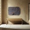 Modern Dark Minimalist Wall Sculpture – Bold Textured 3D Geometric Art Panel, Handmade Dimensional Artwork for Striking Interior Design | Wall Hangings by Vaiva Art Atelier