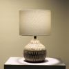 Naybu Round Table Lamp | Lamps by Home Blitz. Item composed of wood and cotton in boho style