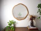 Organic Round Mirror | Decorative Objects by Dot & Rose. Item composed of maple wood & glass