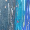 Blue Jean Action Painting for Wall Art | Oil And Acrylic Painting in Paintings by NAMYOONSOOART. Item composed of fabric in minimalism or contemporary style
