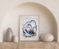 Shell Currency | Mixed Media in Paintings by TERRA ETHOS. Item composed of paper in boho or contemporary style