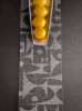 Table Runner Merino Wool Felt Geo Jazz Charcoal | Linens & Bedding by Lorraine Tuson
