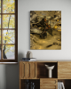 Aqua High Wave Wall Décor Gold | Decorative Objects by PlusObject