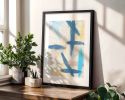 Slate 1 | Original Framed Abstract Paper Painting | Oil And Acrylic Painting in Paintings by Abby May