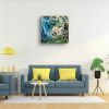 Tectonic - Framed Original Painting - Fluid Abstract Geologic Art | Oil And Acrylic Painting in Paintings by Eman's Gallery