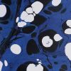 Marmorizatta Midnight Blue Wallpaper | Wall Treatments by Stevie Howell. Item made of paper