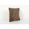 Square Handwoven Jajim Kilim Pillow | Sham in Linens & Bedding by Vintage Pillows Store. Item composed of cotton and fiber