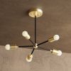 Houston Chandelier, Mid Century Modern Lighting | Chandeliers by Illuminate Vintage. Item made of brass