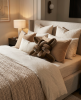 Truffle Velvet Knot Pillow | Pillows by Knots Studio