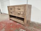 Model #1037 - Custom Single Sink Bathroom Vanity | Countertop in Furniture by Limitless Woodworking. Item composed of maple wood in mid century modern or contemporary style