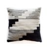 Black Terra Handwoven Wool Decorative Throw Pillow Cover | Cushion in Pillows by Mumo Toronto. Item made of fabric