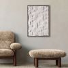 Textured Plaster Wall Art: 3D Relief, Japandi Minimalist Painting | Wall Sculpture in Wall Hangings by Vaiva Art Atelier