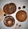Brown Ceramic Dinnerware Set, Wabi Sabi Plates Set | Dinnerware by YomYomceramic. Item composed of ceramic