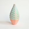 Medium Bottle in Strawberry Pistachio | Vase in Vases & Vessels by by Alejandra Design. Item made of ceramic