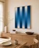 Blue Textile Art piece - AZURE BLEND | Wall Hangings by Rianne Aarts / Teddy and Wool Studio