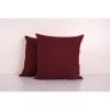 Suzani Silk Cushion Cover, Set of Two Hand Embroidery Peach | Pillows by Vintage Pillows Store