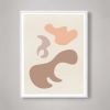Scandinavian Abstract print in Peach and Nude Blush colors | Prints by Capricorn Press. Item made of paper works with boho & minimalism style
