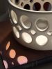 Cylindrical Oval Openwork Bowl | Decorative Bowl in Decorative Objects by Lynne Meade. Item composed of stoneware