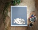 Russell Sleeping | Work by The Ugly Cat Studio