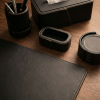 Noir Leather Office Set | Decorative Objects by Rikan