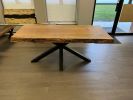 Solid Curly Maple Dining Table with Spider Base | Tables by Good Wood Brothers. Item composed of maple wood in mid century modern style